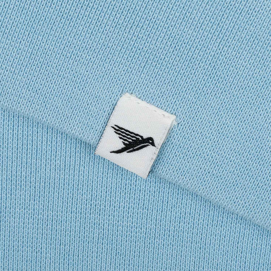 Silverstick Mens Organic Cotton Logo Sweat Winter Sky Detail