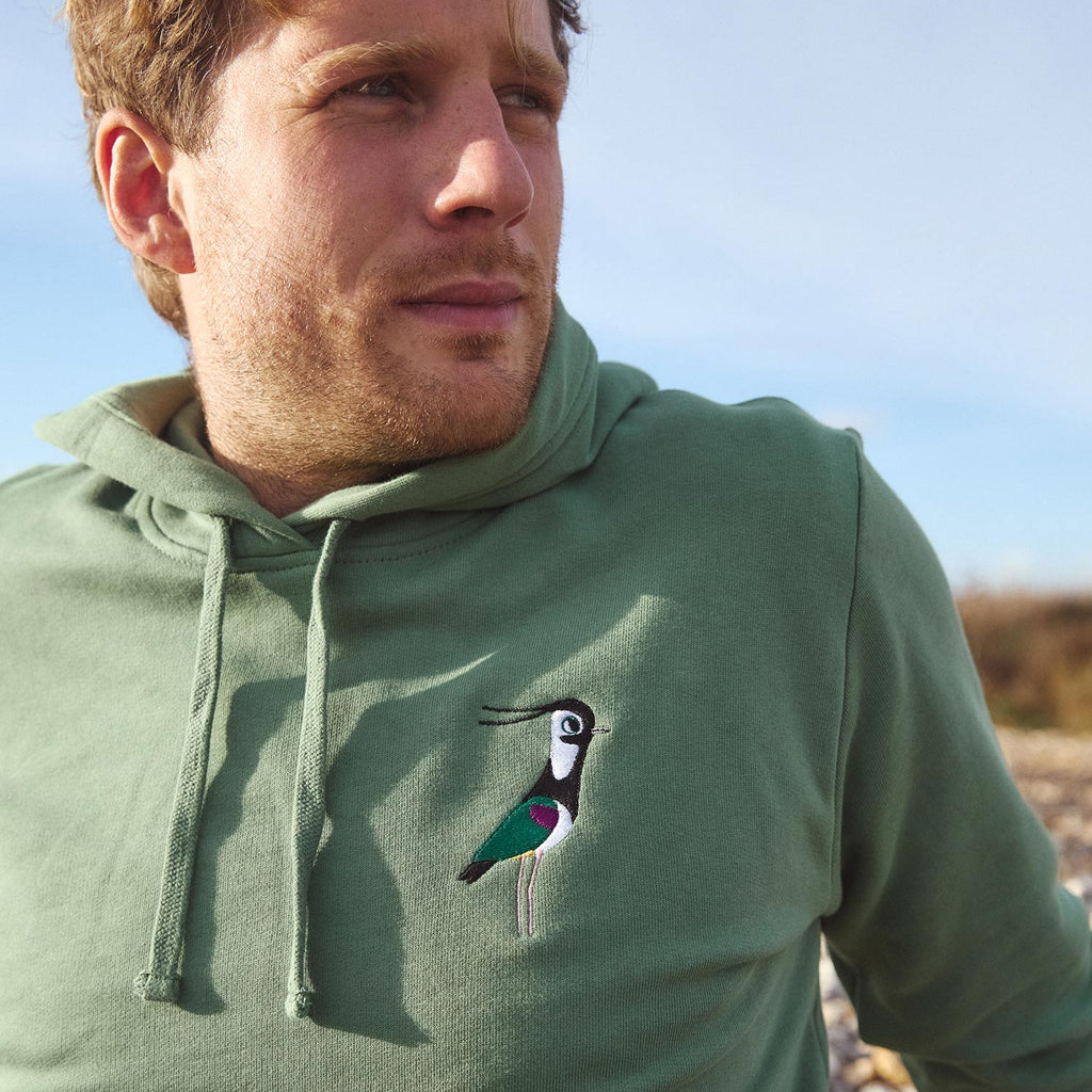 Silverstick mens matt sewell lapwing organic cotton hoodie front