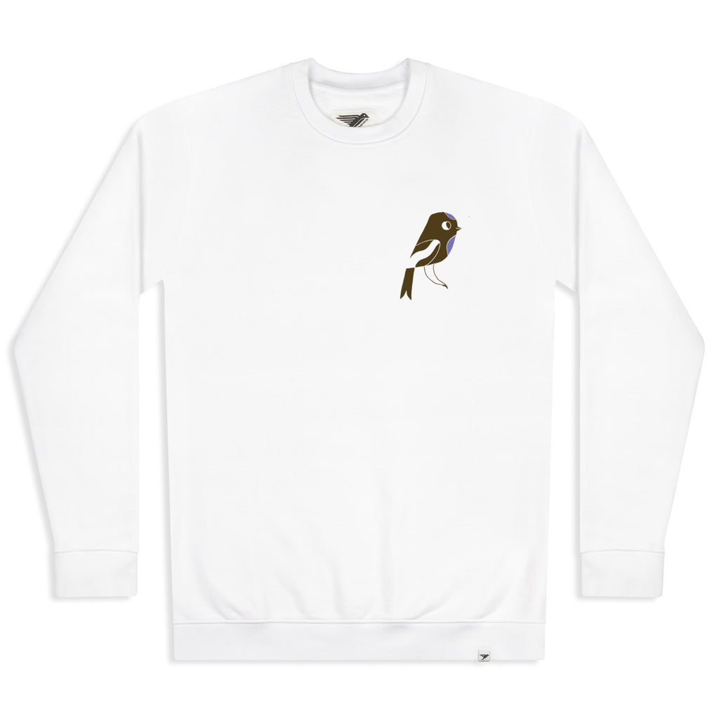 matt sewell + silverstick womens organic cotton rewild white sweat front