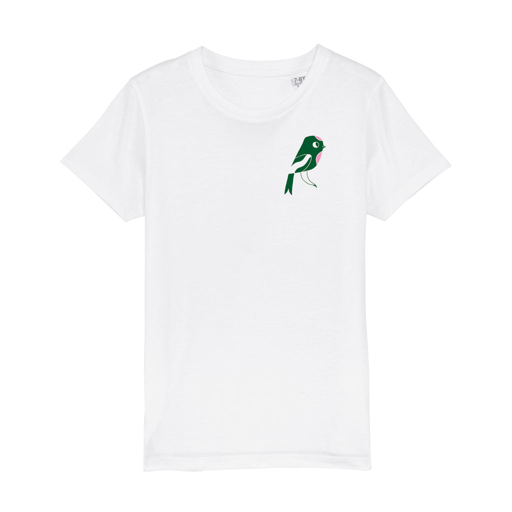 matt sewell + silverstick childrens organic cotton rewild white tee front