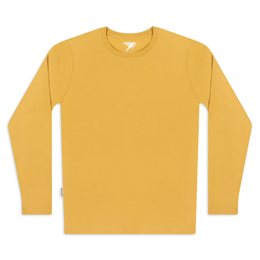 silverstick adventure womens organic cotton long sleeve t shirt maize front