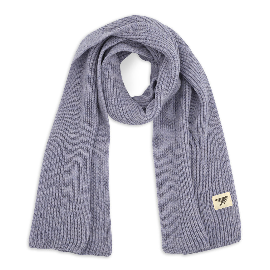 Silverstick merino wool scarf cirrus iris