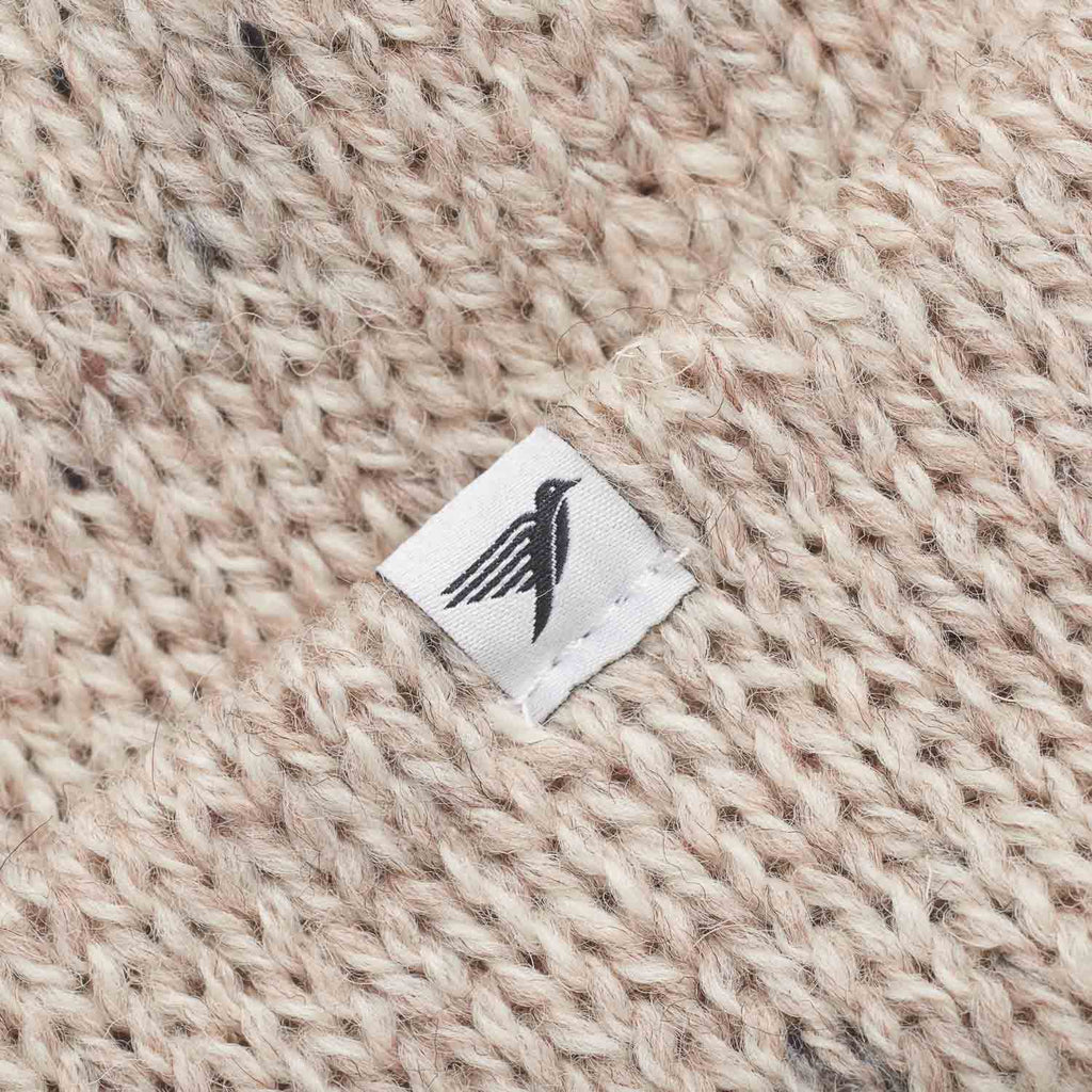 Silverstick Drift British Wool Beanie Skiddaw label