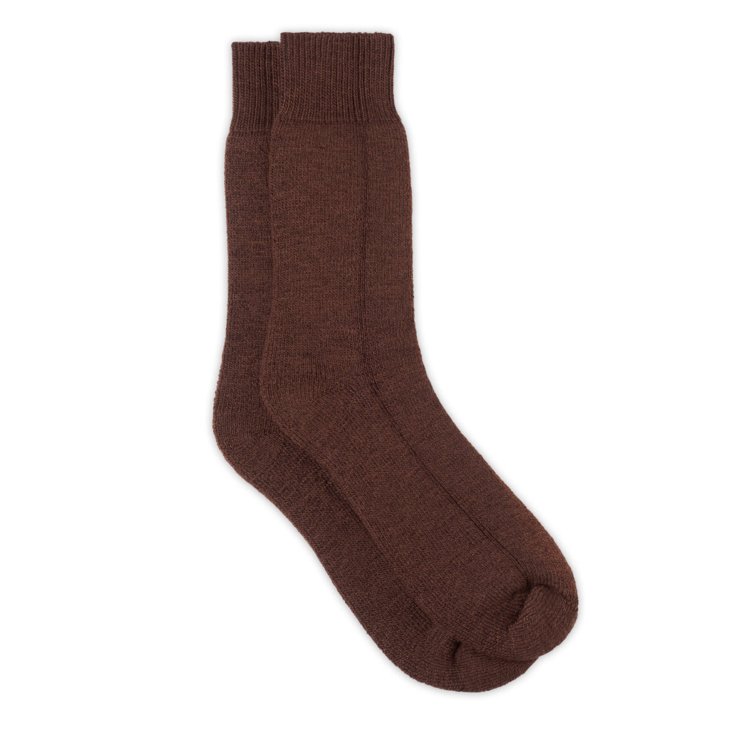 Silverstick Natural Wool British Hiking Sock Brown Full Sock