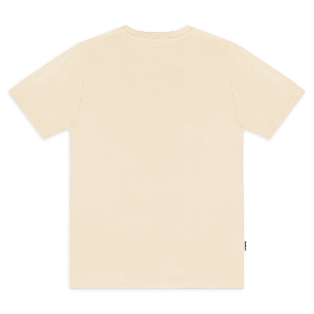 Beige t-shirt on a white background