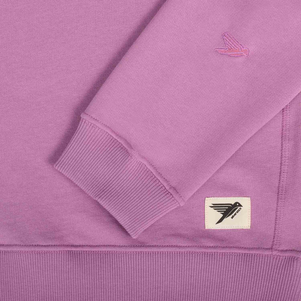Silverstick Beau Womens Organic Cotton Sweatshirt Mulberry Detail