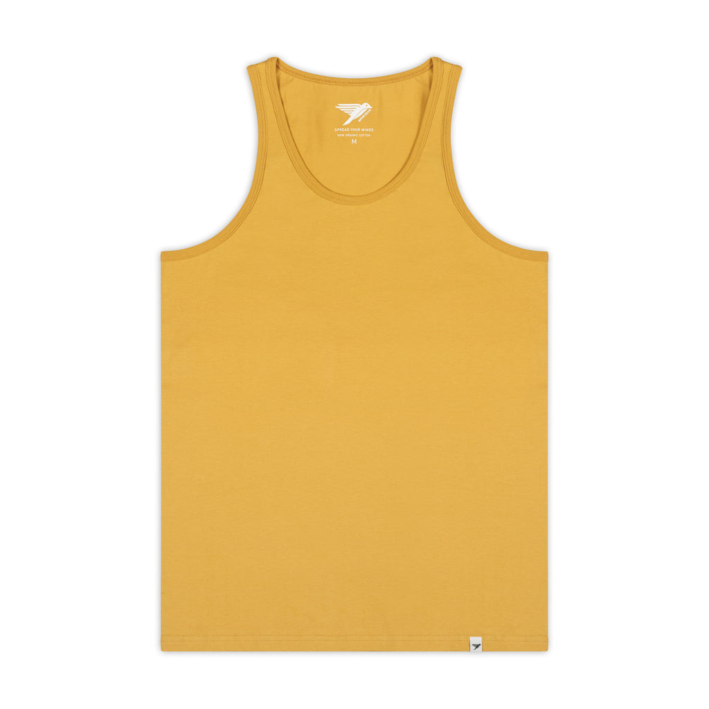 Silverstick Mens Blank Organic Cotton Vest Top Maize