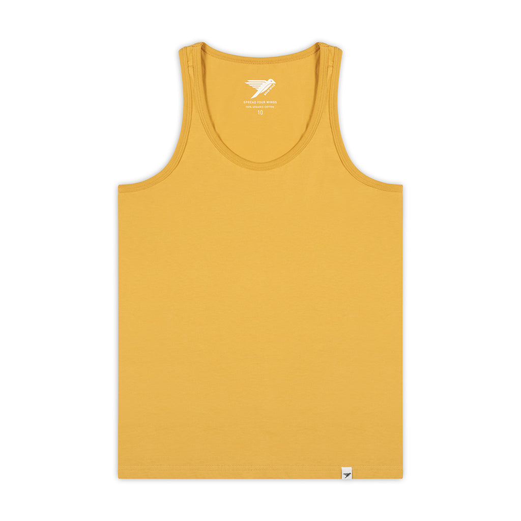 Silverstick Womens Blank Organic Cotton Vest Top Maize Front