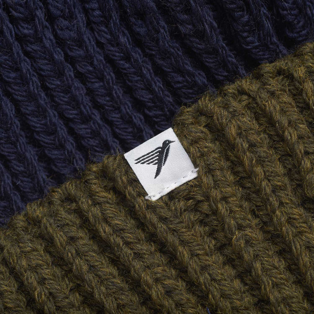 silverstick merino wool snowdon bobble hat azul label