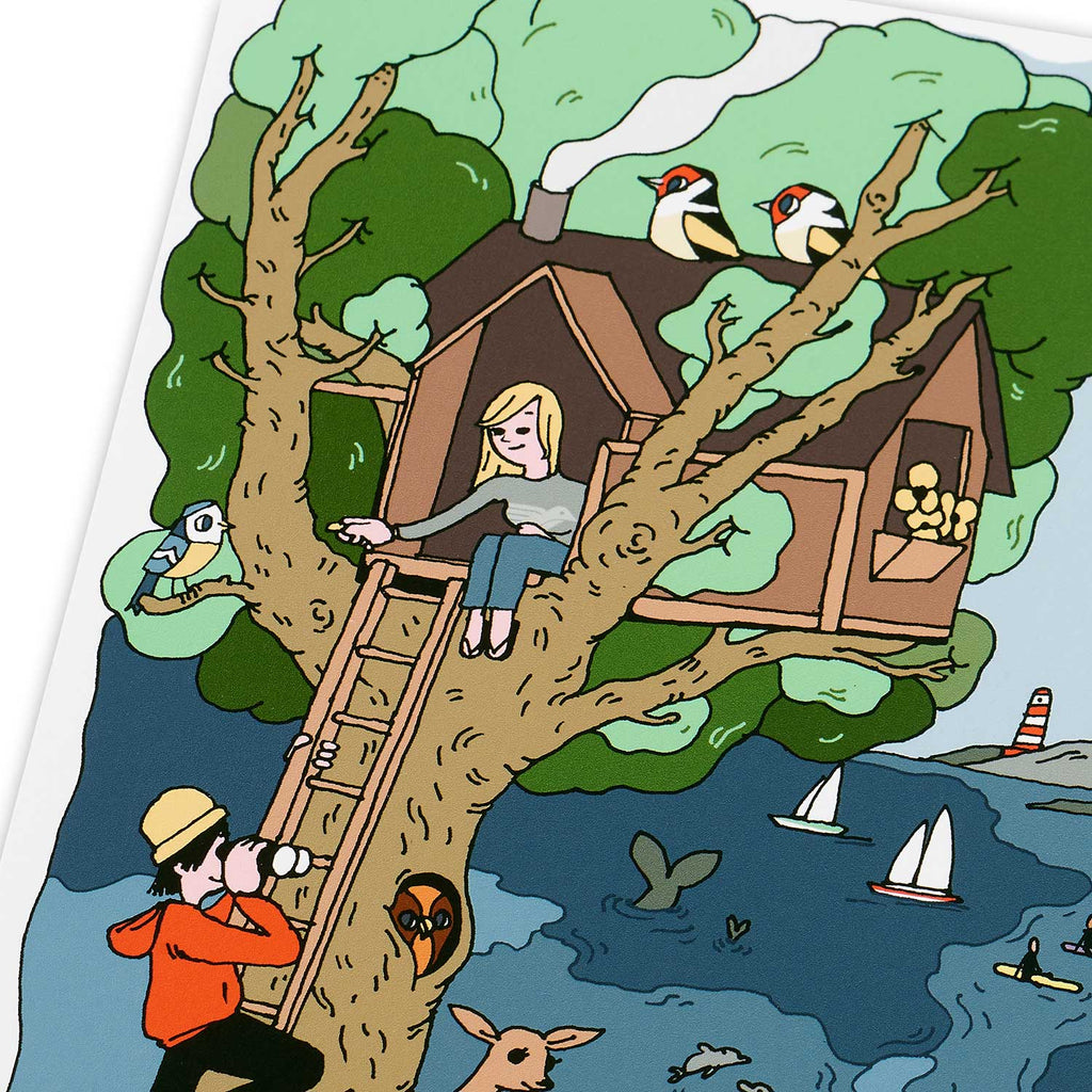 silverstick matt sewell outdoor people giclee print close up