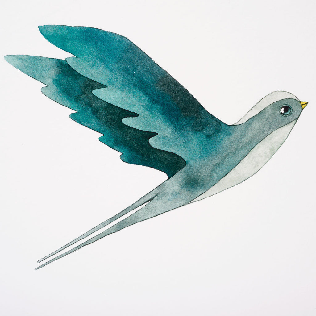 Silverstick Bird Matt Sewell Print Close Up