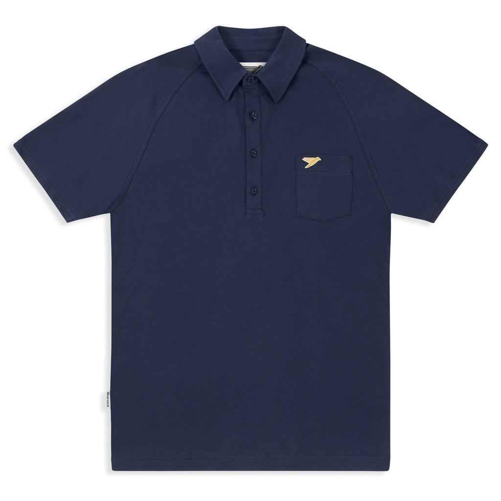 silverstick mens organic cotton lopez polo shirt navy