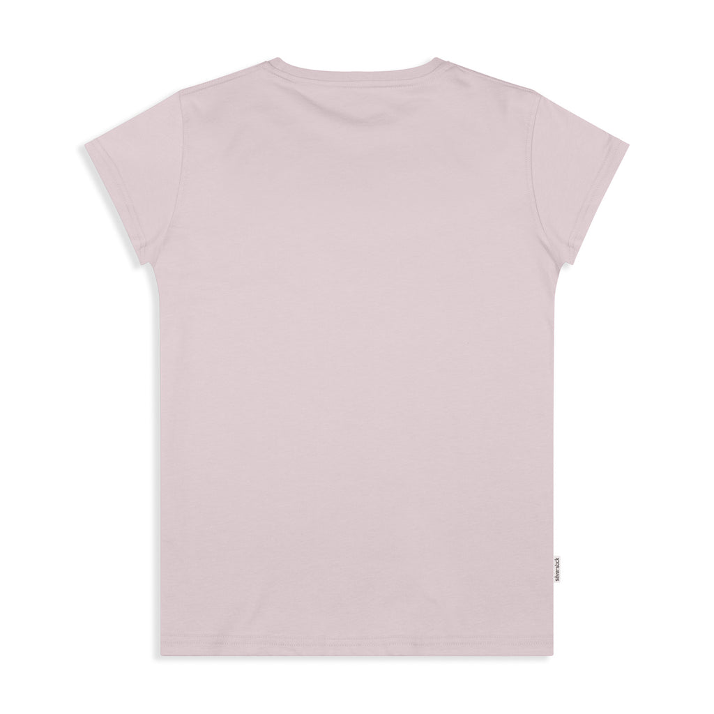 silverstick womens organic cotton ride wild pale lilac t shirt back