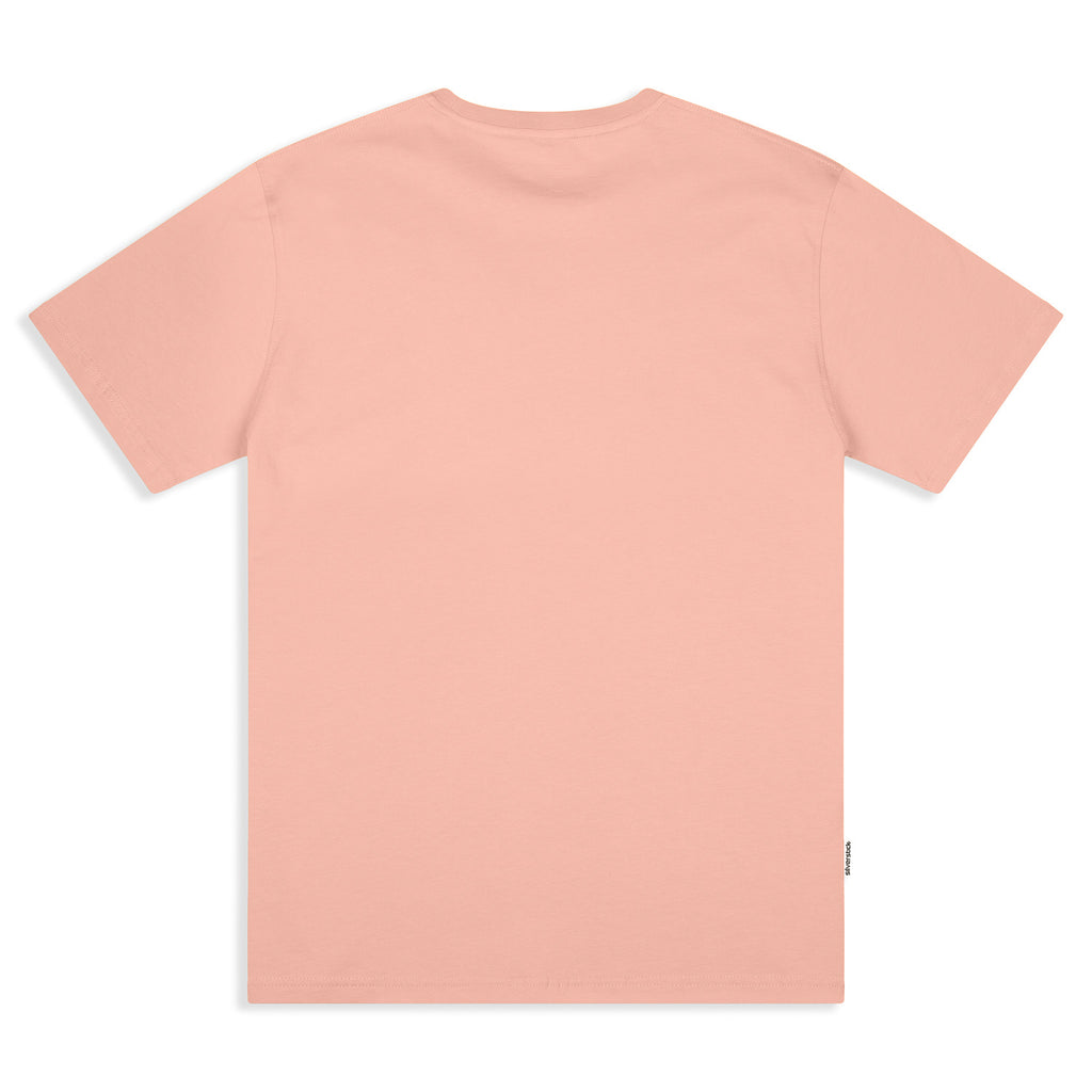Silverstick Mens Adventure Organic Cotton T Shirt Antique Pink Back