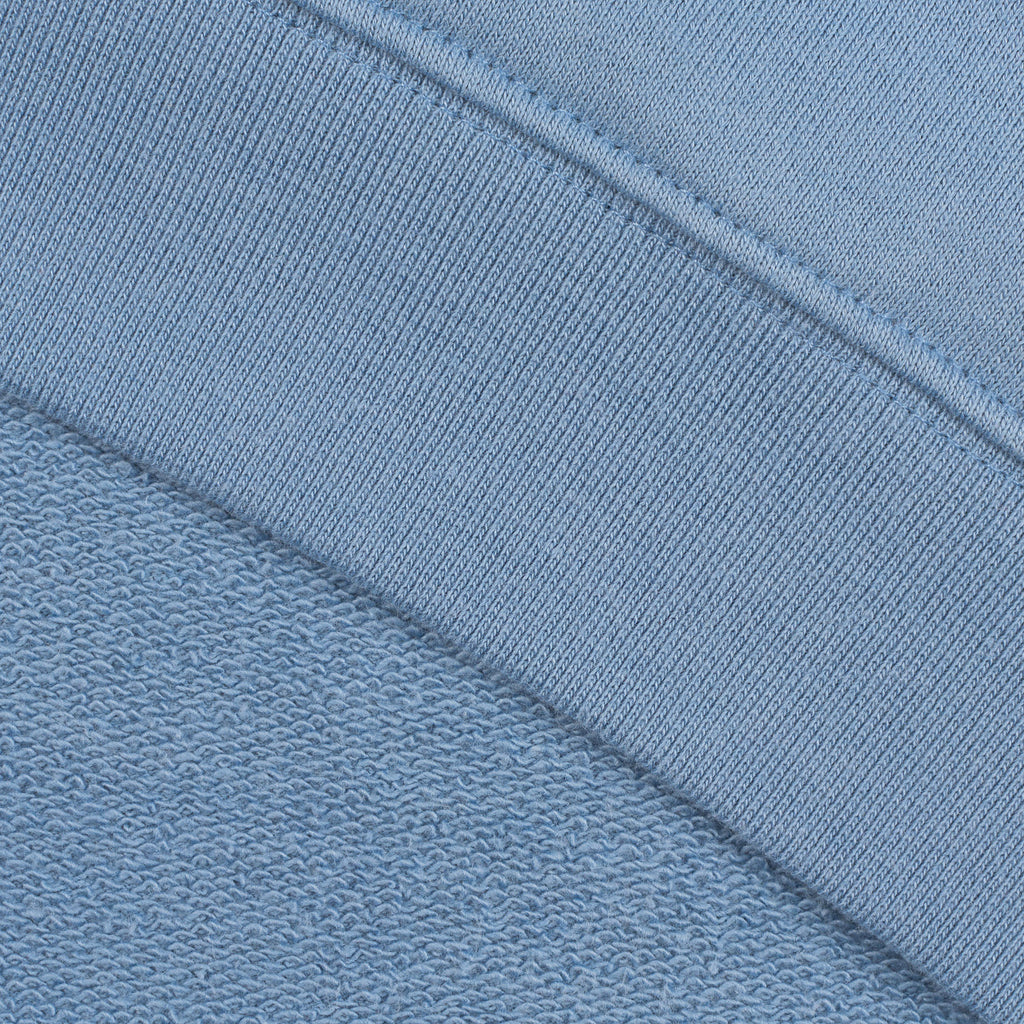 silverstick mens organic cotton hoodie nias faded denim looped back