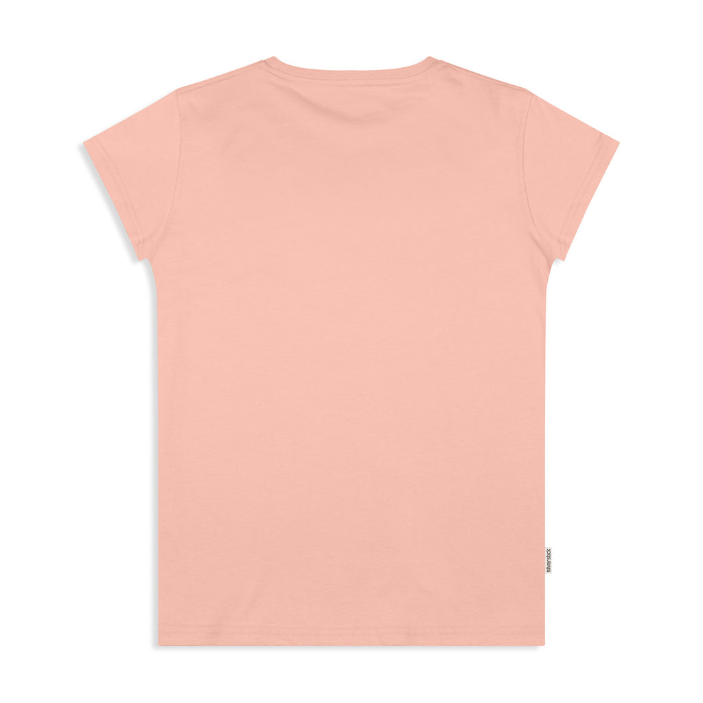 silverstick womens adventure organic cotton t shirt antique pink back