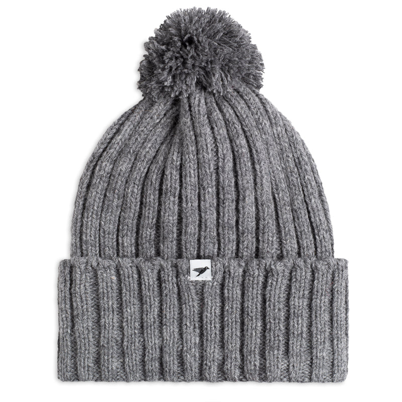Silverstick Jefferis New Wool Bobble Hat Grey