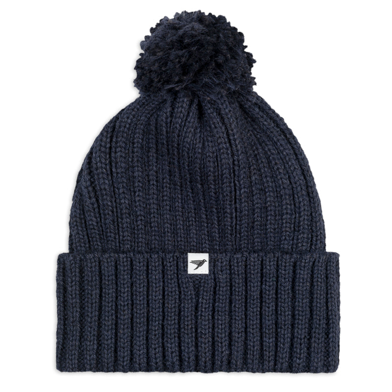 silverstick misti alpaca wool bobble hat navy
