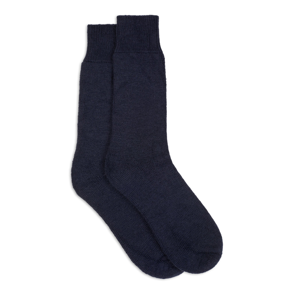 Silverstick Natural Wool British Hiking Sock Navy Full Length