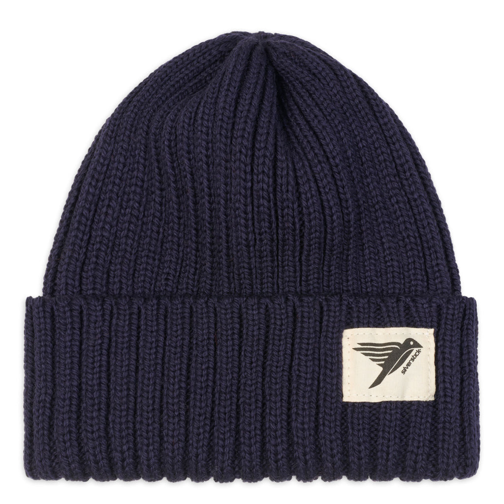 Silverstick Moffat Merino Wool Beanie Navy