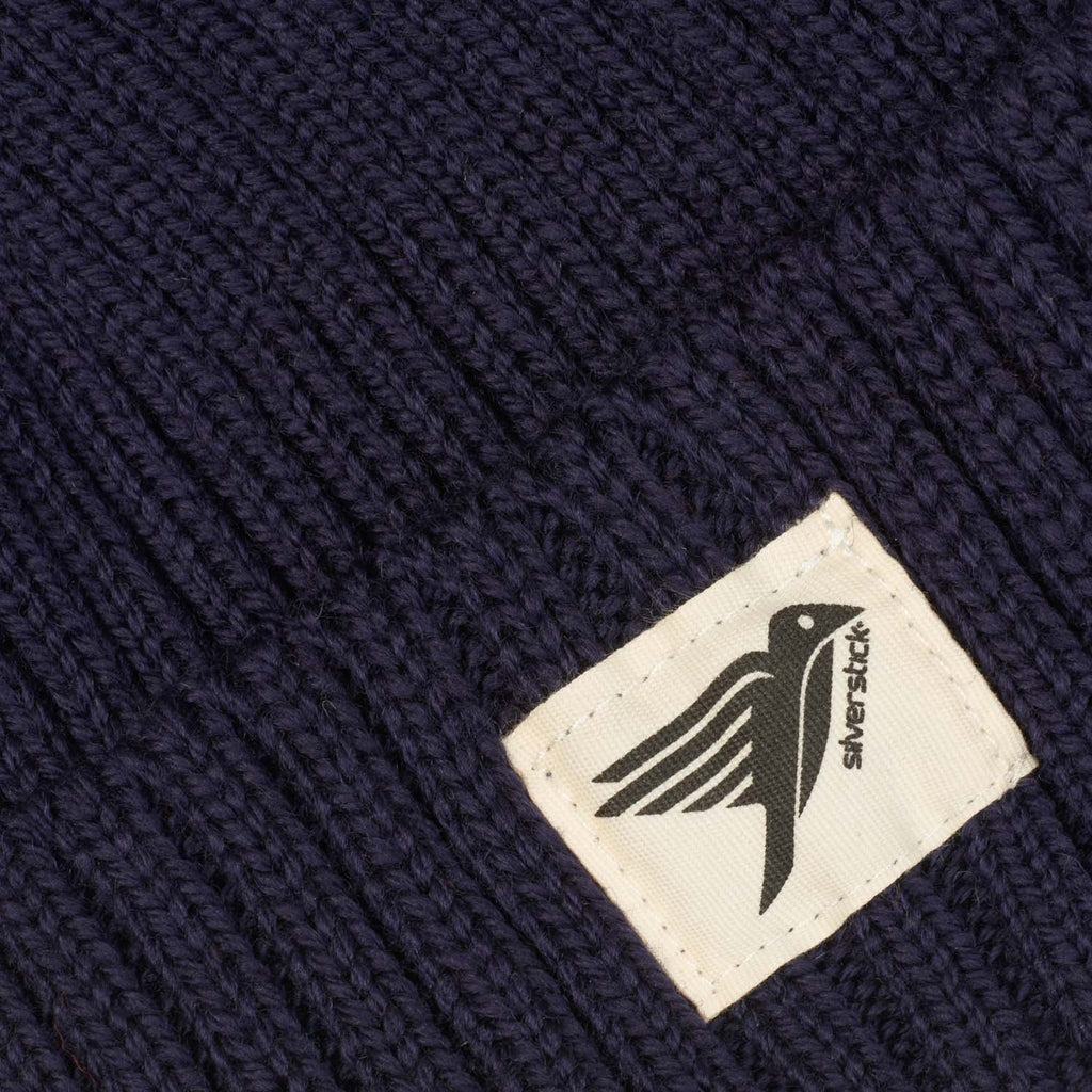 Silverstick Moffat Merino Wool Beanie Navy Label