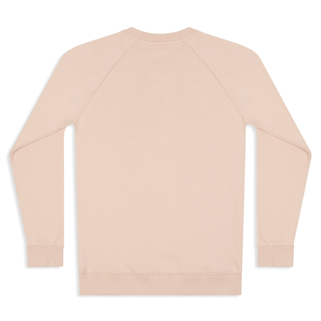 Silverstick Womens Beau Organic Cotton Sweatshirt Faded Pink Back