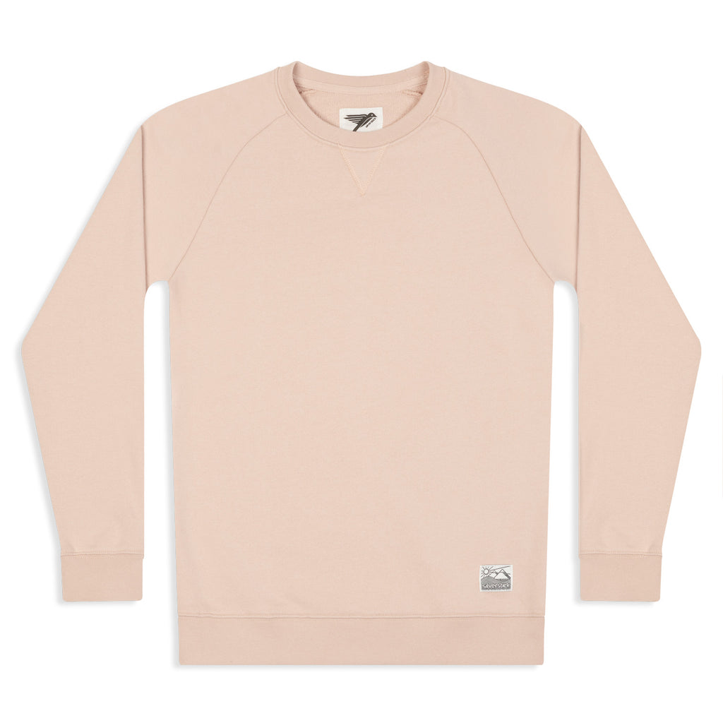 Silverstick Womens Beau Organic Cotton Sweatshirt Faded Pink Front