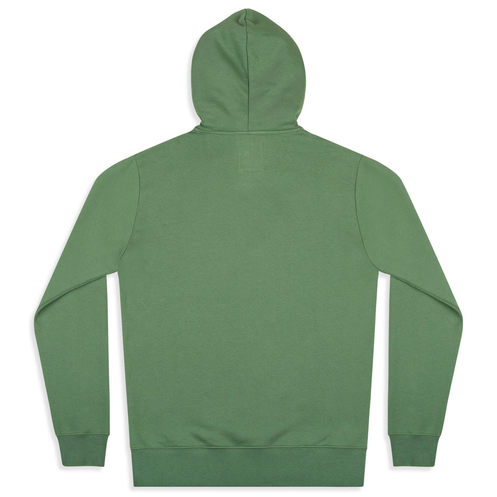 silverstick mens organic cotton hoodie ellerton watercress back