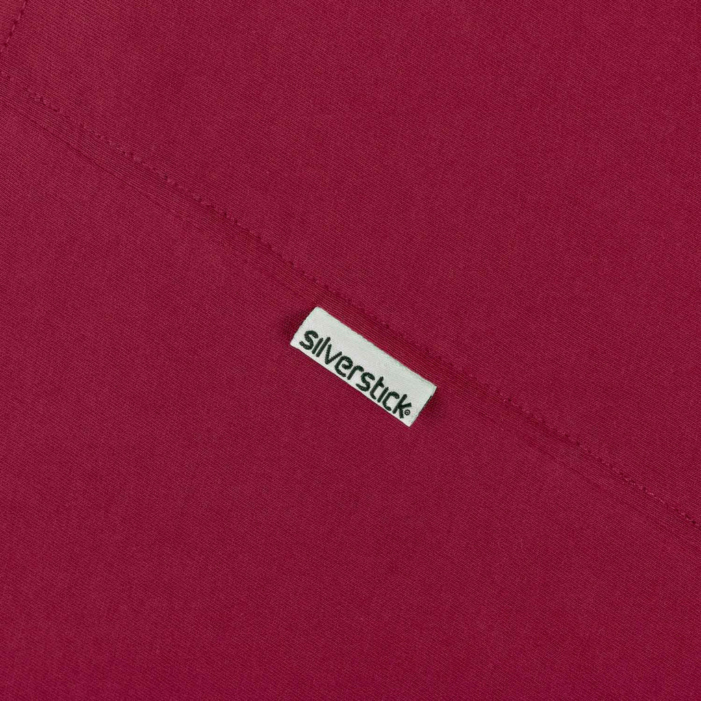 silverstick mens organic cotton t shirt long sleeve beaujolais hem label