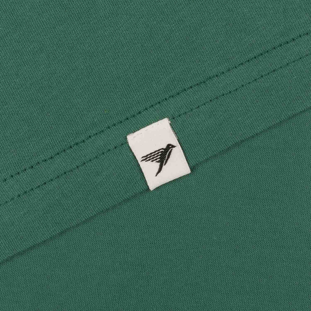 Silverstick Mens Blank Organic Cotton Vest Top Hunter Green Hem Label