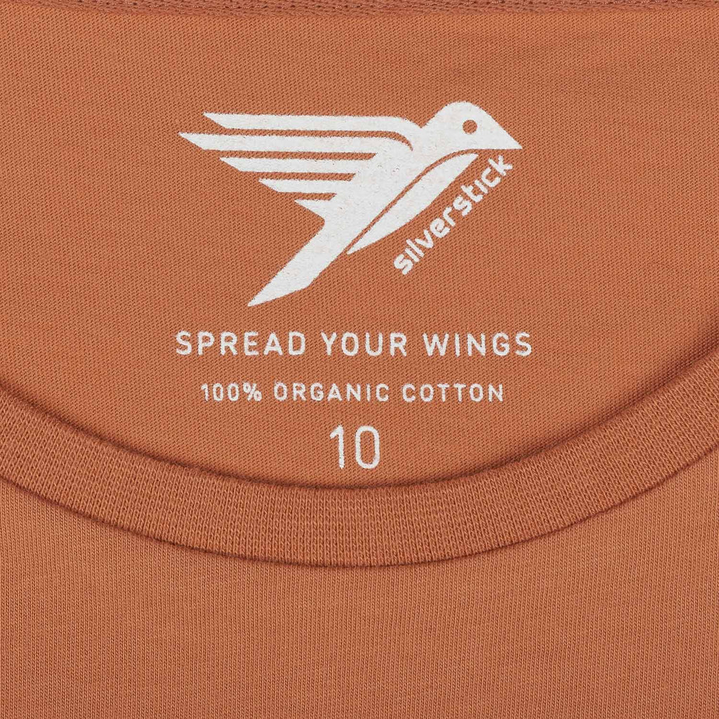 silverstick womens organic cotton original logo pheasant t shirt neck