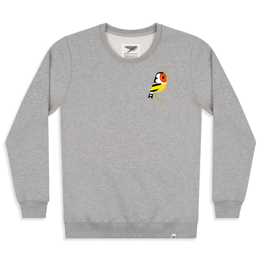 Silverstick womens matt sewell Goldfinch organic cotton sweat front