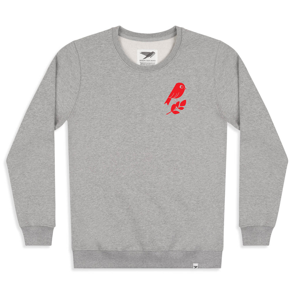 Silverstick womens matt sewell Red Bird organic cotton sweat front