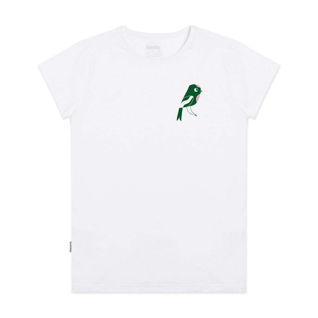matt sewell + silverstick womens organic cotton rewild white tee