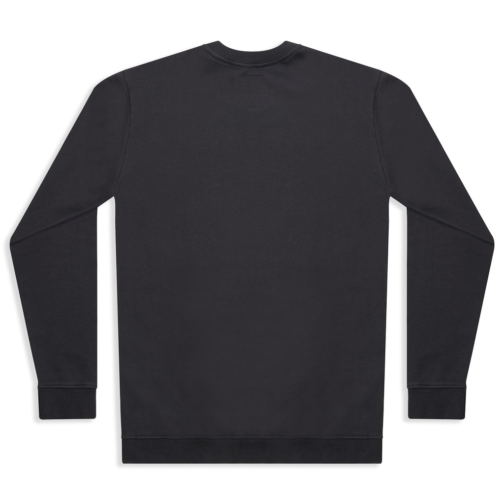 silverstick mens organic cotton sweat arugam charcoal back