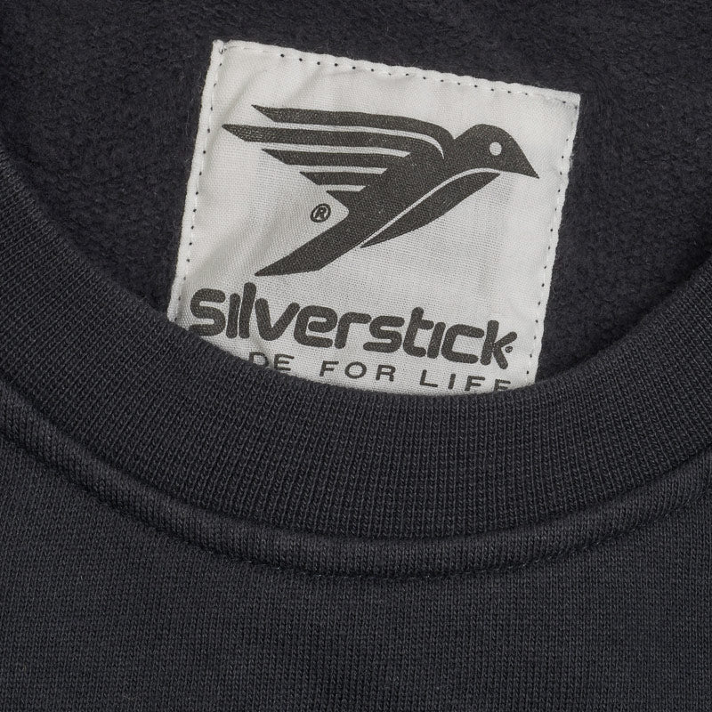 silverstick womens organic cotton sweat arugam logo charcoal label