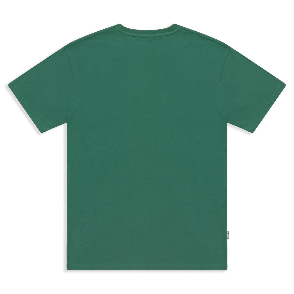 Silverstick Mens Adventure Organic Cotton T Shirt Hunter Green Back