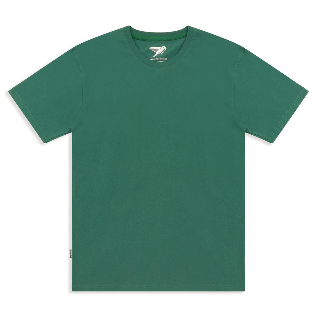 Silverstick Mens Adventure Organic Cotton T Shirt Hunter Green Front