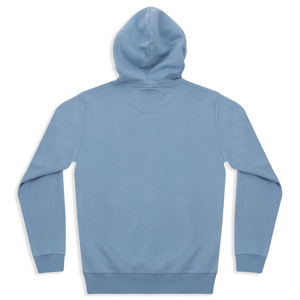 silverstick mens organic cotton hoodie surf faded denim back