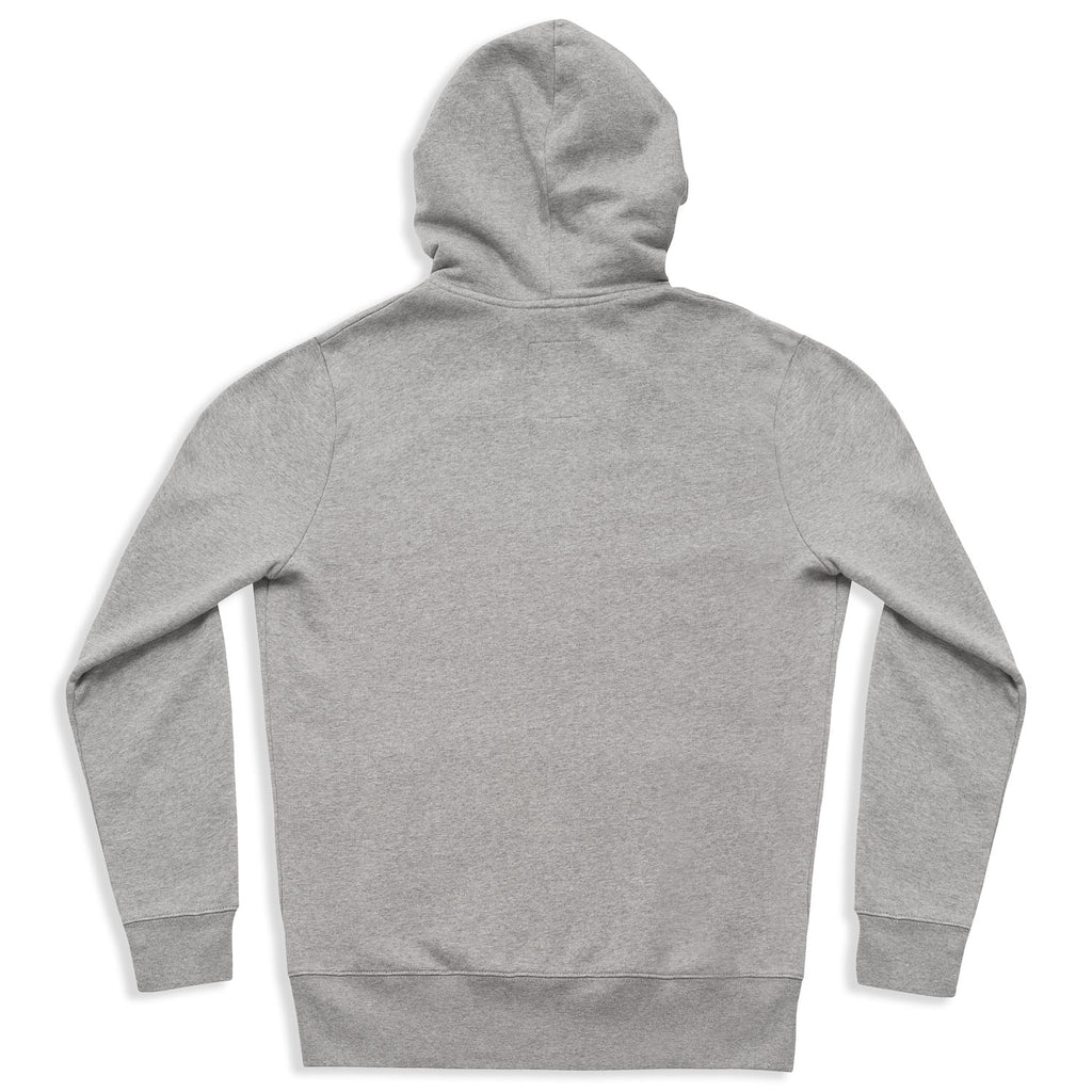 silverstick mens organic cotton hoodie ellerton ash marl Back