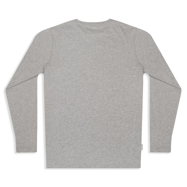 Silverstick Mens Organic Cotton Long Sleeve T Shirt Live Wild Ash 