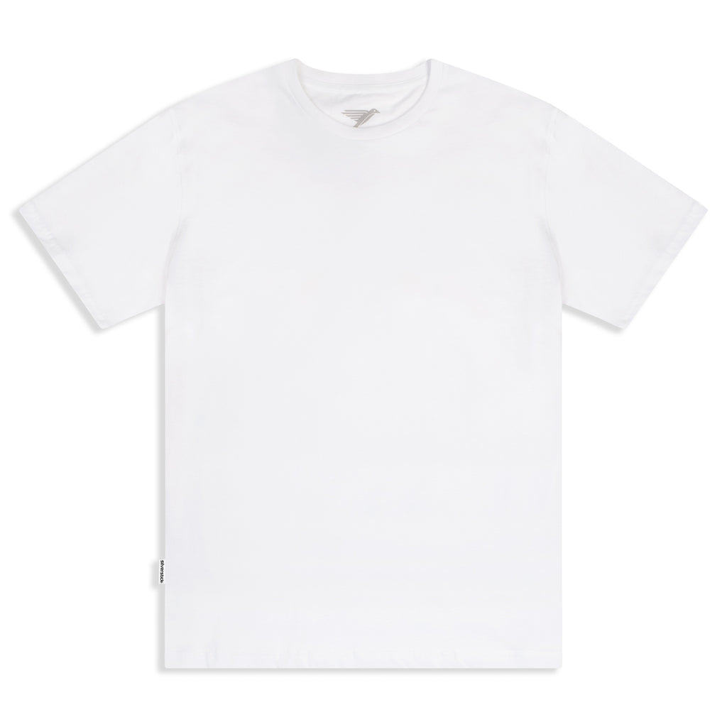 Silverstick Mens Adventure Lightweight Organic Cotton T Shirt White Front