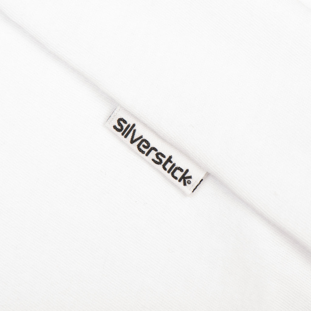 silverstick mens organic cotton original logo white t shirt side label