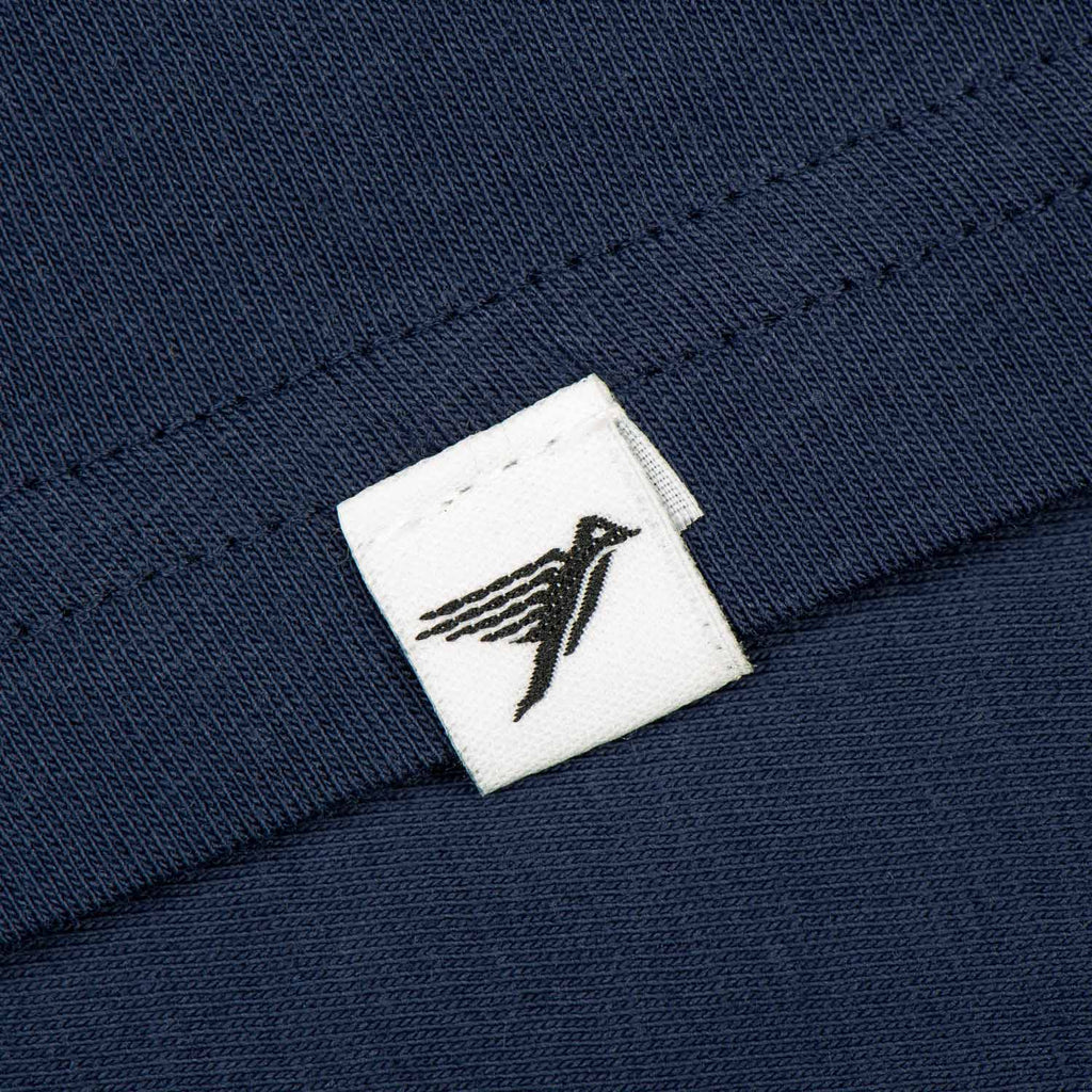 Silverstick Mens Blank Organic Cotton Vest Top Navy Hem Label