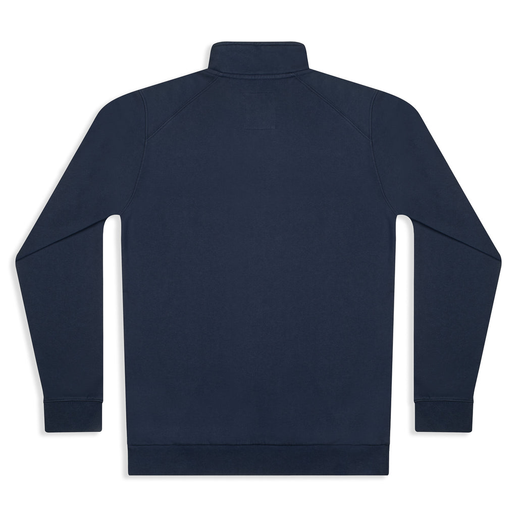 Silverstick Women Organic Cotton Quarter Zip Sweat Navy Back