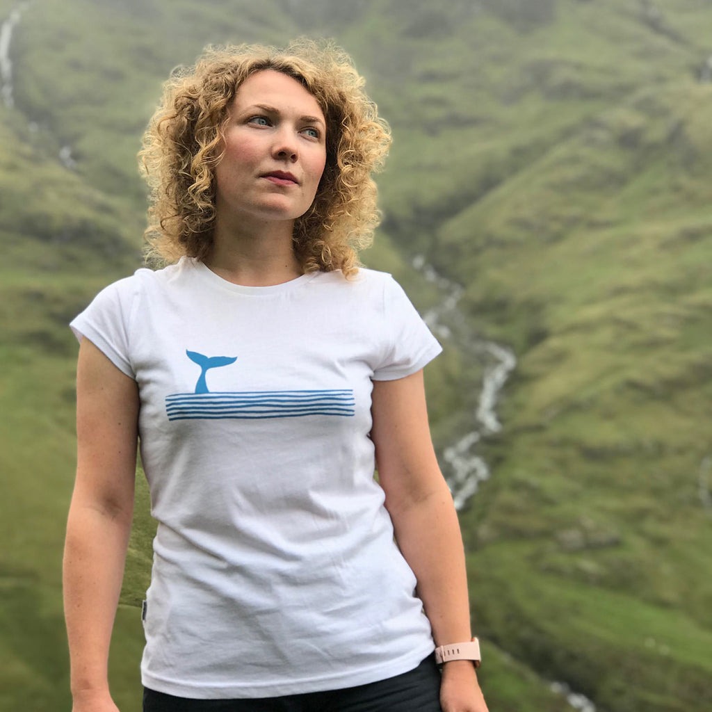 silverstick womens organic cotton swim free white t shirt adventure