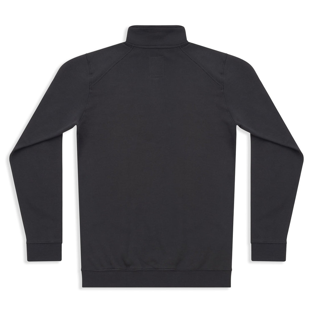 Silverstick Women Organic Cotton Quarter Zip Sweat Charcoal Back