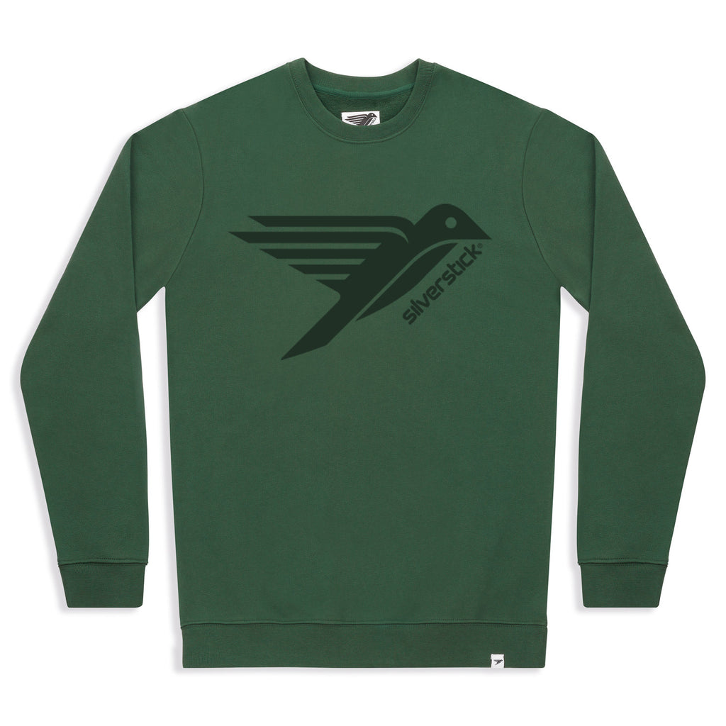 silverstick womens organic cotton sweat arugam logo greener pastures front