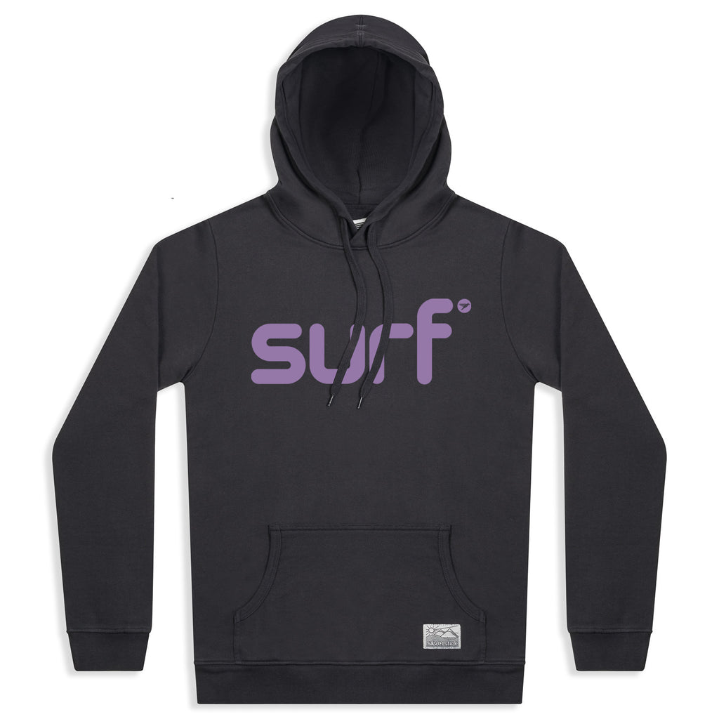 silverstick womens organic cotton hoodie lancelin surf charcoal