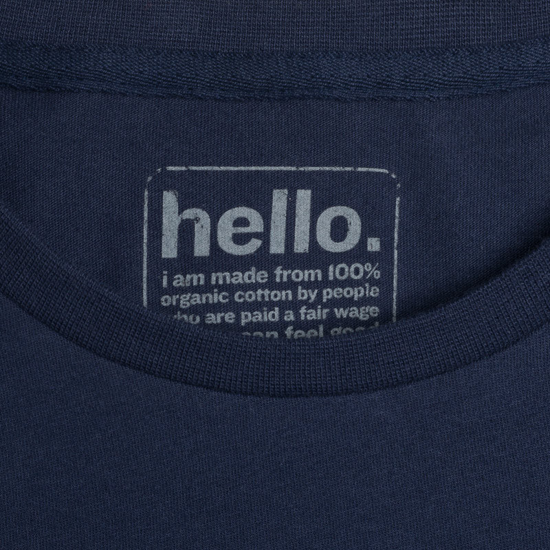 silverstick womens adventure organic cotton blank navy boxy t shirt label